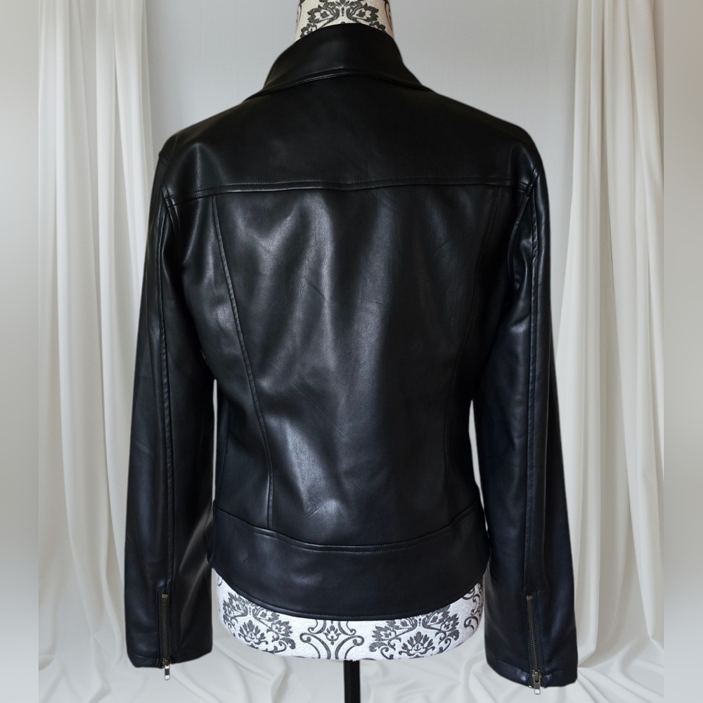 Jackson Rowe Bond Faux Leather Jacket size small - Picture 3 of 16